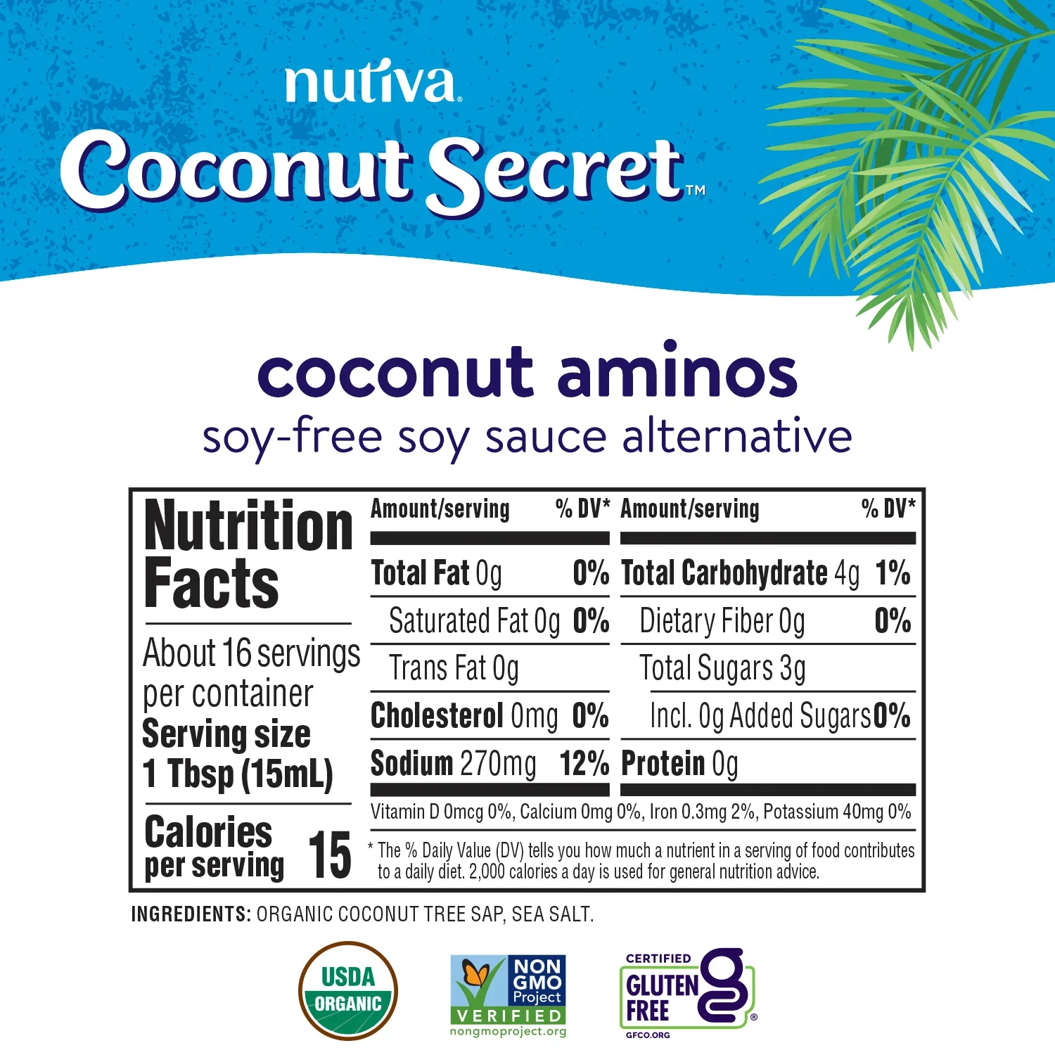 Coconut Secret - Raw Coconut Aminos, 237 mL - Image 2