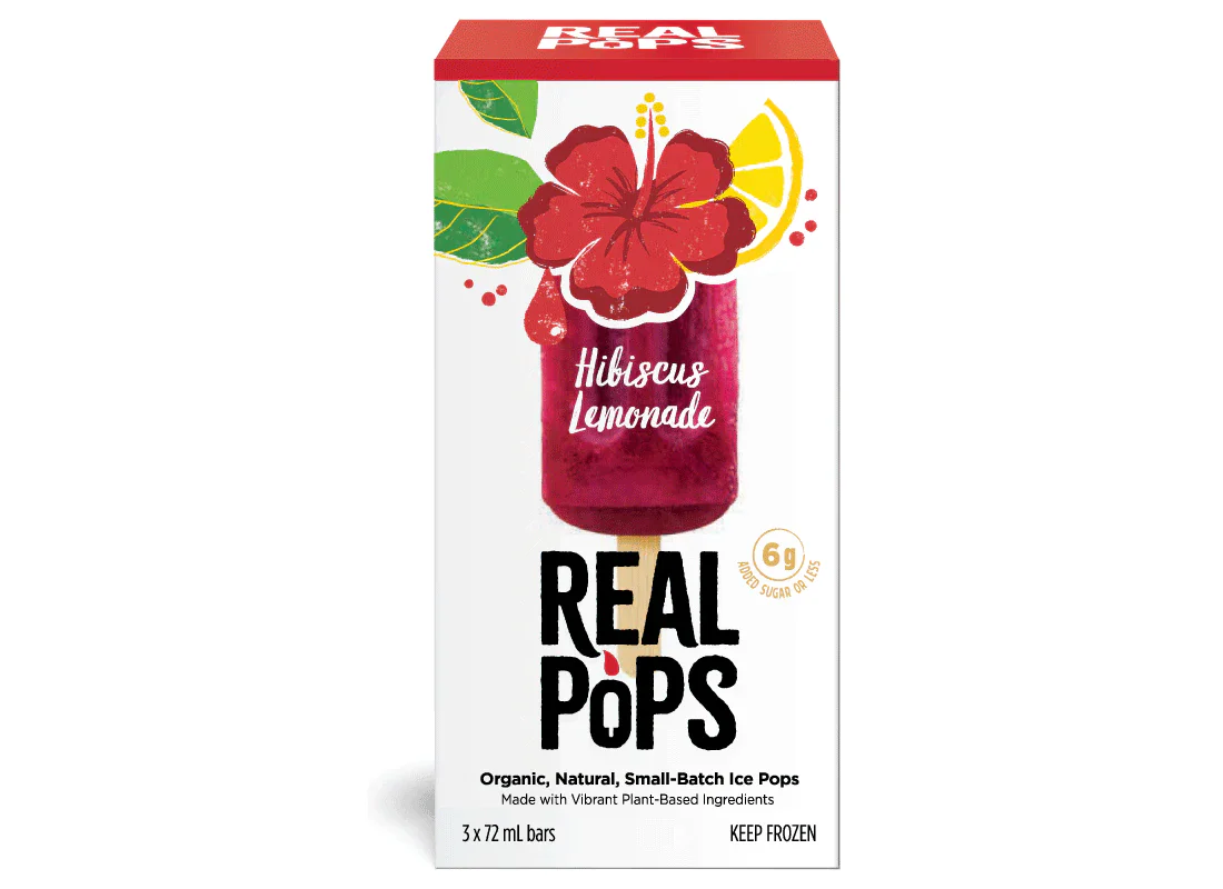 Real Pops - Hibiscus Lemonade, 3x72 mL