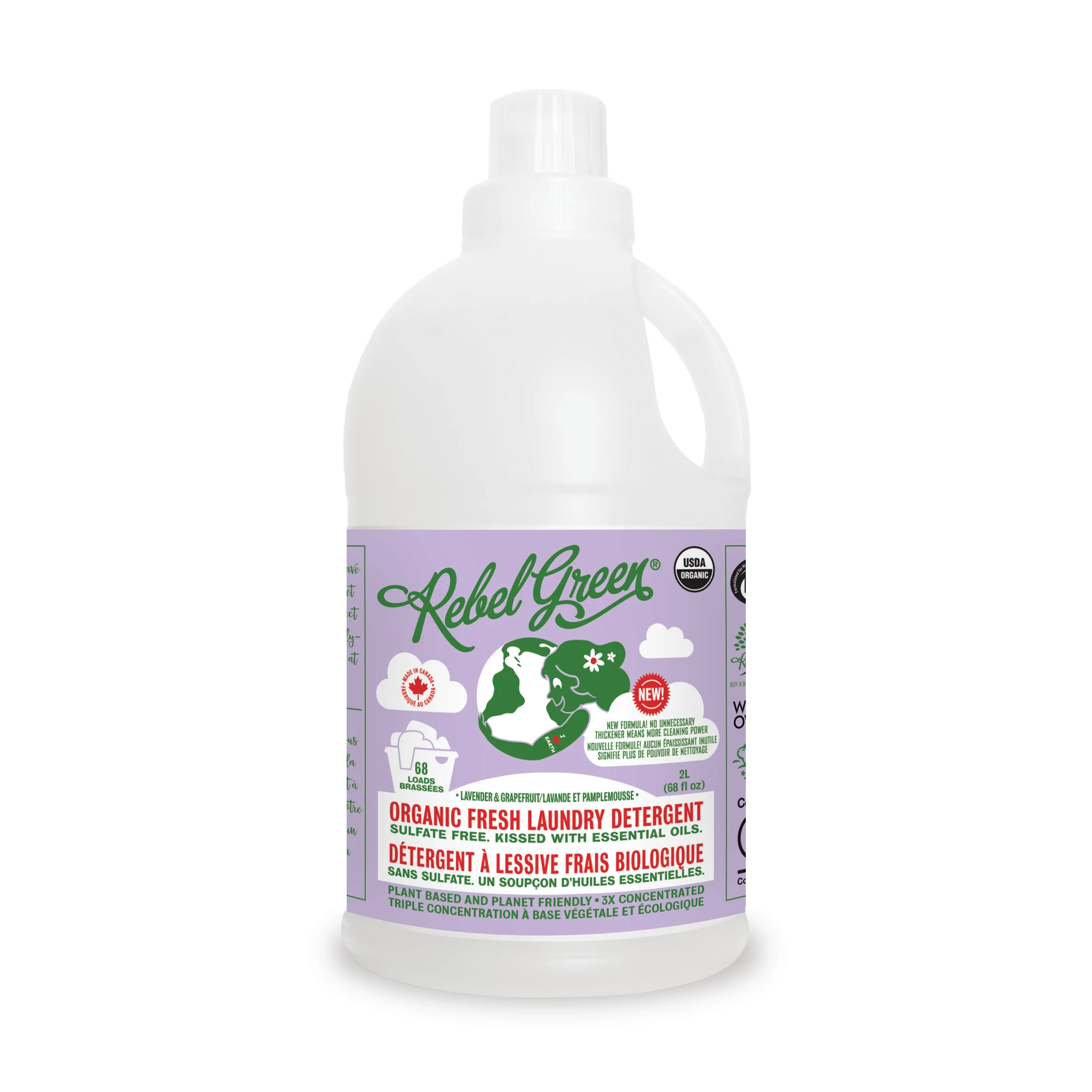 Rebel Green - Laundry Detergent Lavender & Grapefruit, 1.9 L
