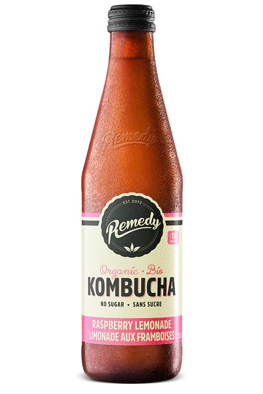 Remedy Drinks - Kombucha, Organic Raspberry Lemonade, 330 mL