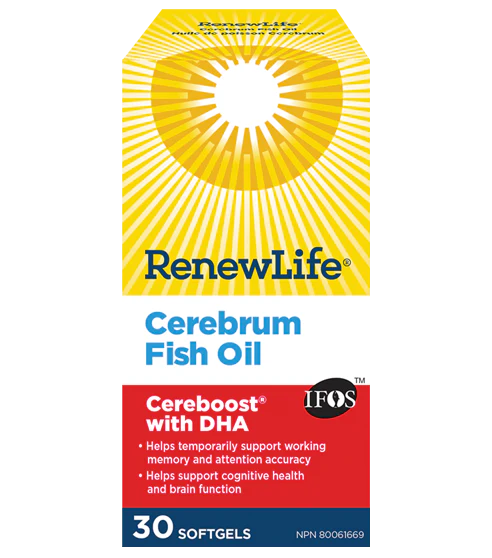 Renew Life - Cerebrum Fish Oil, 30 Softgels
