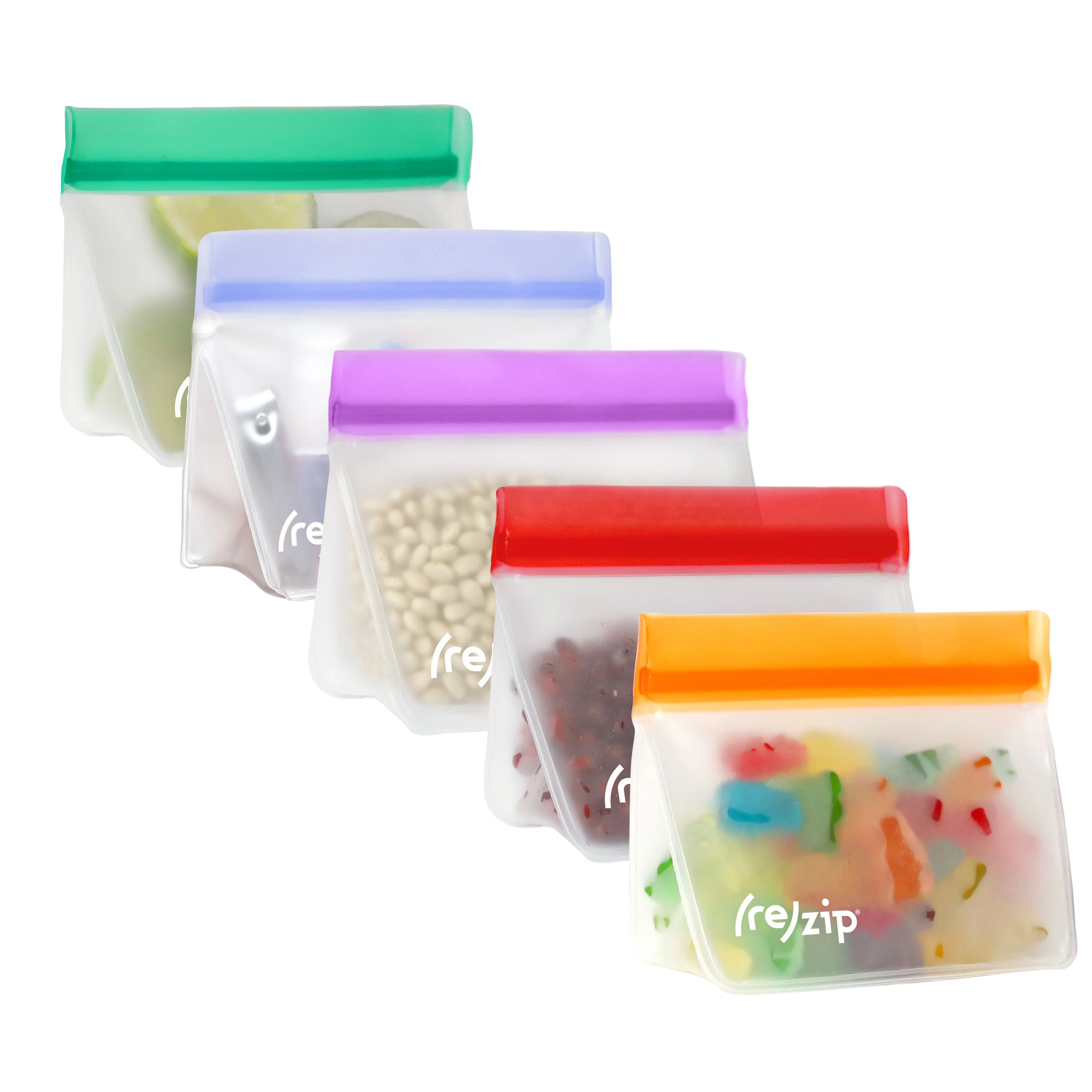 ReZip - Stand-Up Reusable Bags Jewel, 5 PK