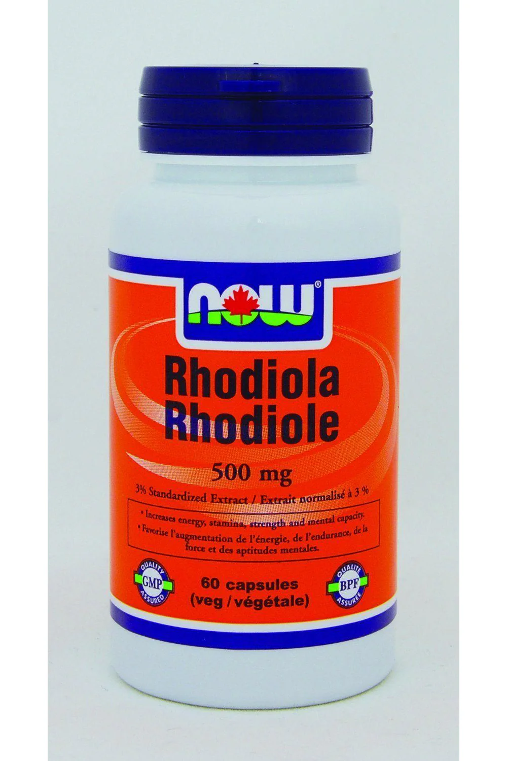 NOW - Rhodiola, 60 capsules - Image 2
