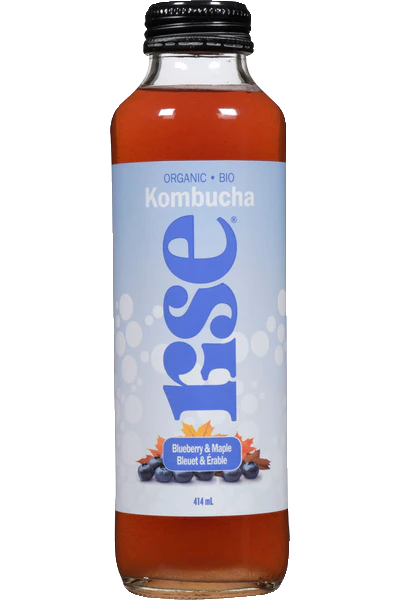 Rise Kombucha - Blueberry & Maple, 414 mL