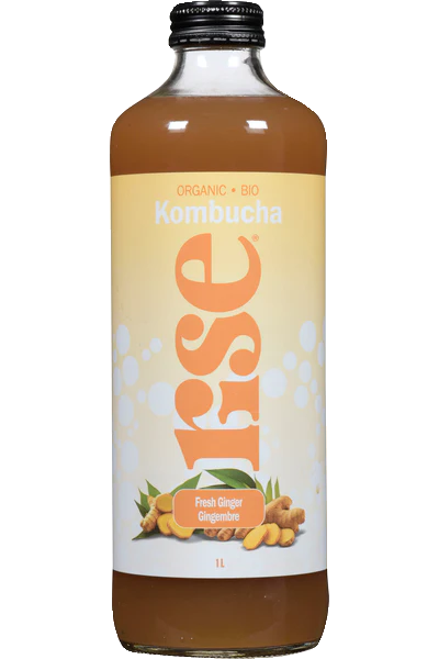 Rise Kombucha - Fresh Ginger White Tea, 1 L