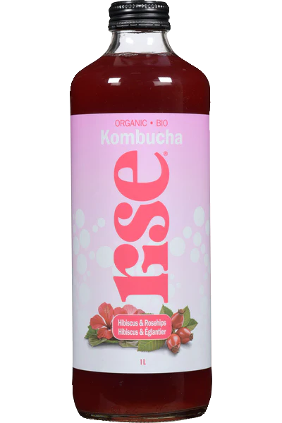 Rise Kombucha - Hibiscus & Rose Hips, 1 L