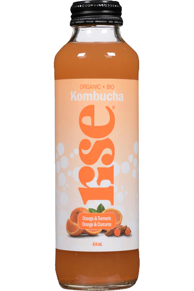 Rise Kombucha - Orange & Turmeric, 414 mL