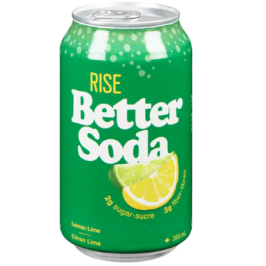 Rise - Soda Lemon Lime, 355 mL