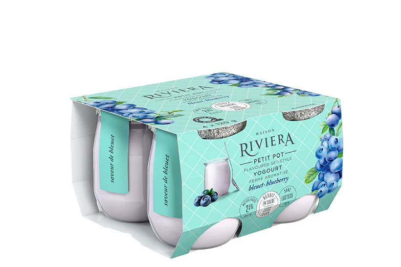 Riviera - Petit Pots - Blueberry Set Style, 4x120 g