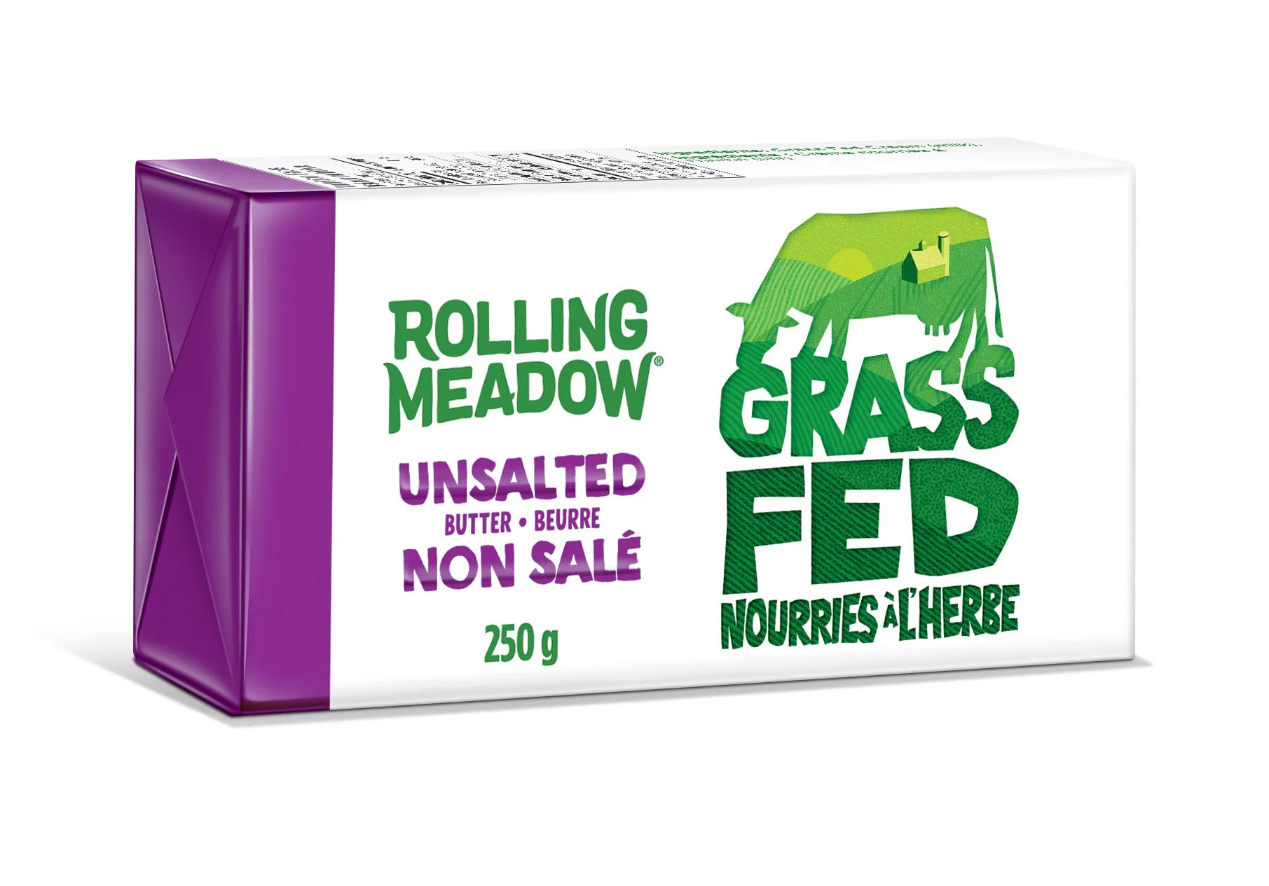 Rolling Meadow - Grass Fed Unsalted Butter, 250 g