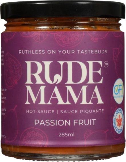 Rude Mama - Hot Sauce - Passion Fruit, 285 mL