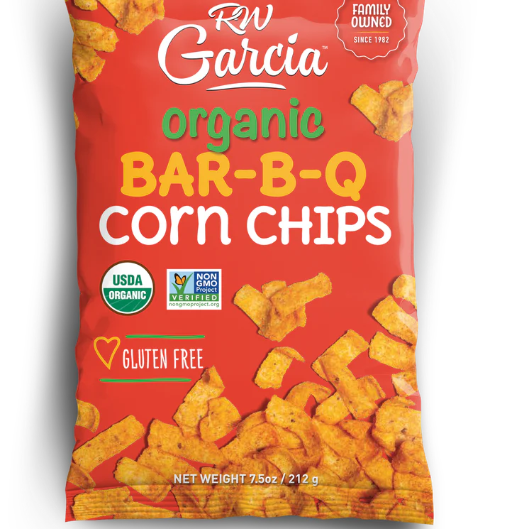 RW Garcia - Organic Corn Chips, Bar-B-Q, 212 g