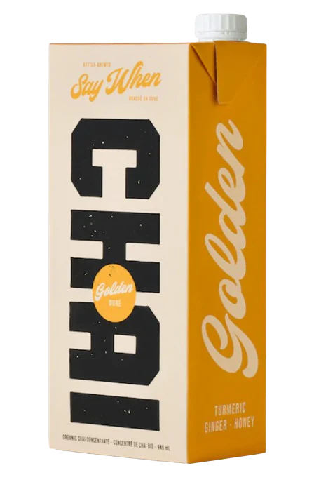 Say When Beverages - Golden Chai Latte, 946 mL