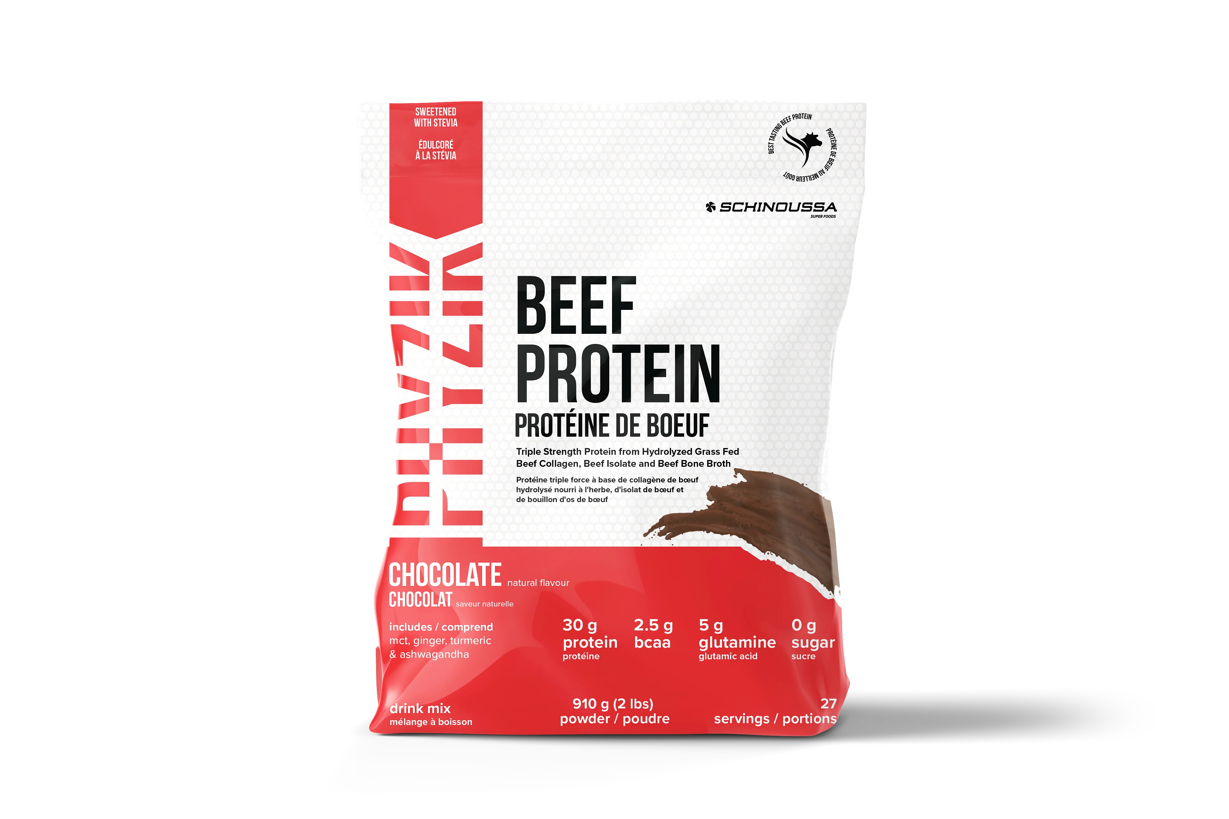 Schinoussa - Hydrolyzed Beef Protein Chocolate, 910 g