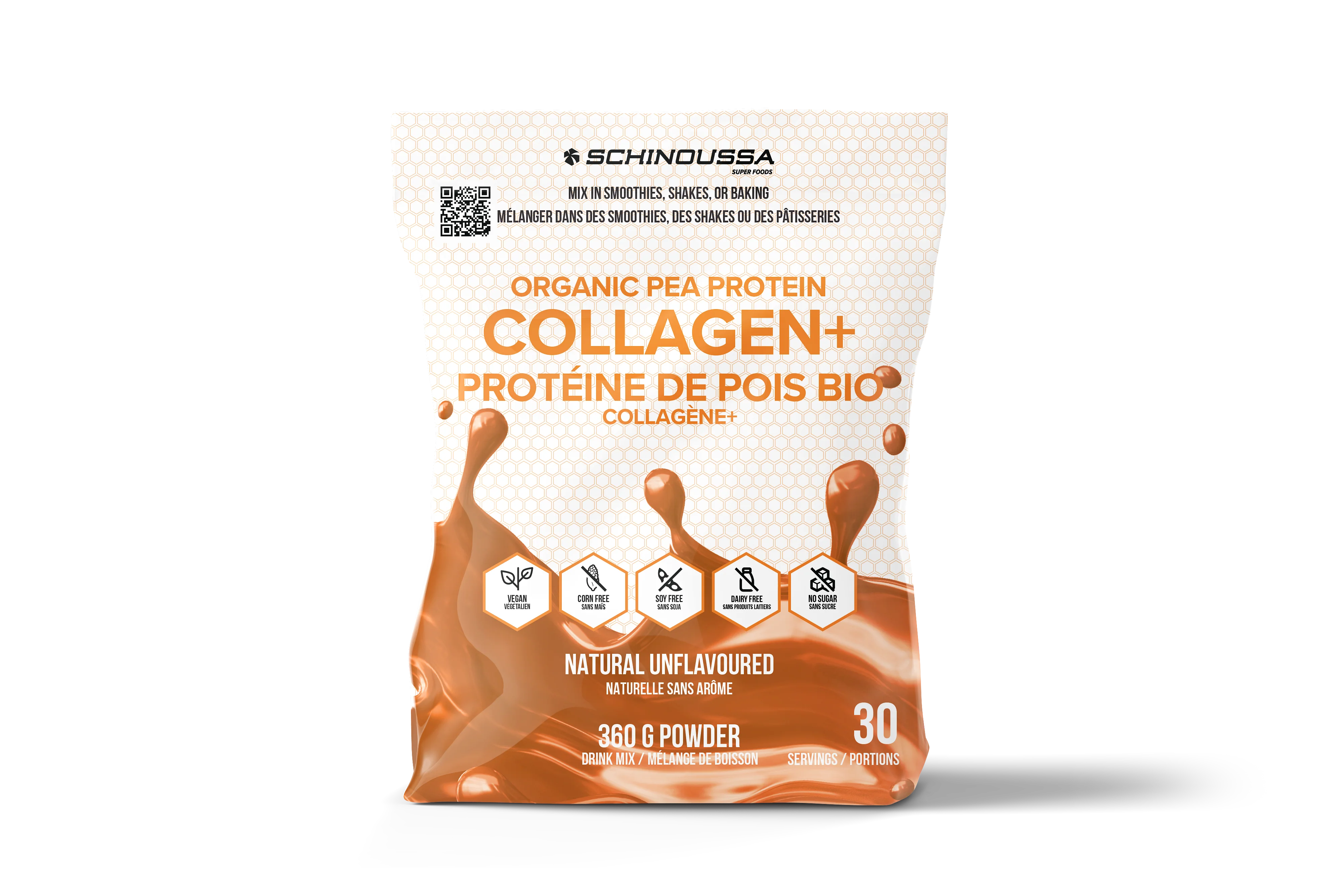 Schinoussa - Pea Protein Collagen+, 360 g