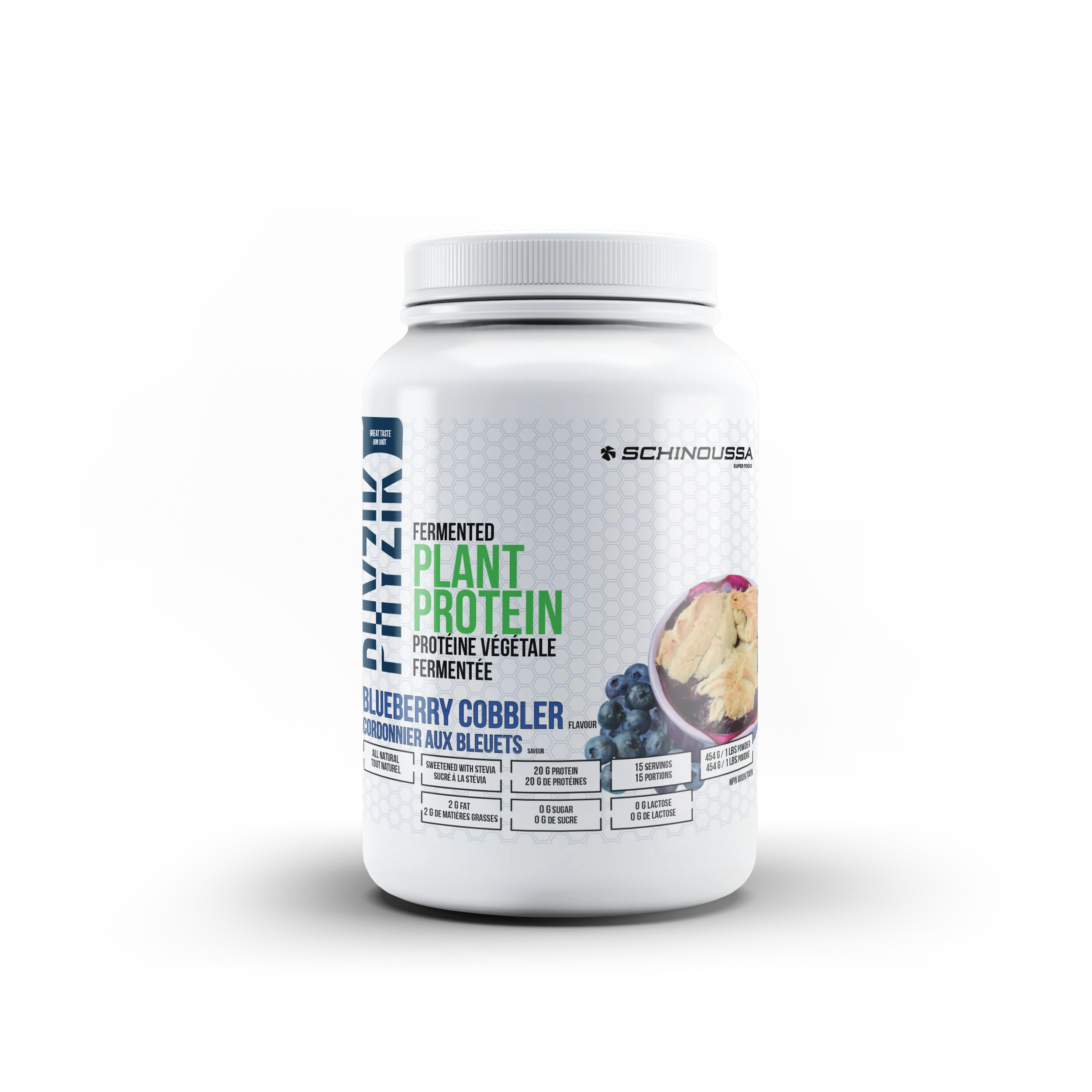 Schinoussa - Plant Protein Blueberry Cobbler, 454 g