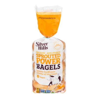 Silver Hills - Organic Sesame Sunflower Bagels, 400 g