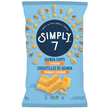 Simply 7 - Quinoa Chips, Cheddar, 100 g