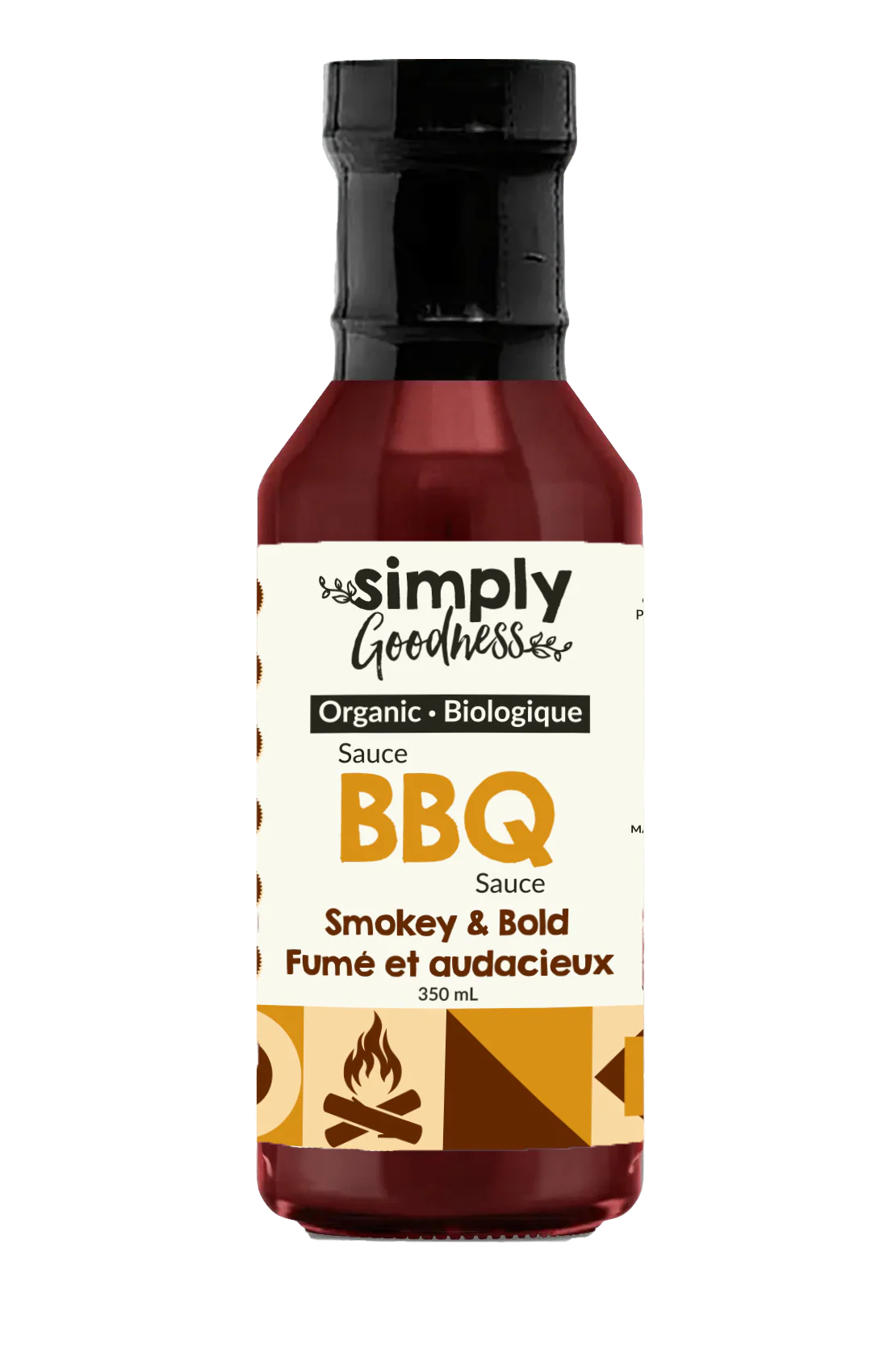 Simply Goodness - Organic Smokey & Bold BBQ Sauce, 350 mL