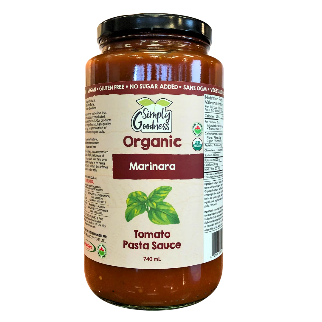 Simply Goodness - Pasta Sauce - Marinara, 740 mL