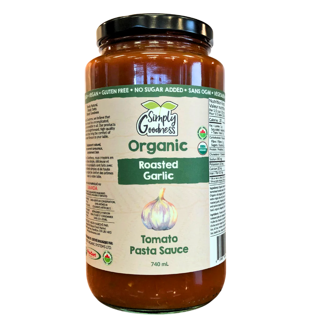 Simply Goodness - Pasta Sauce - Roasted Garlic, 740 mL