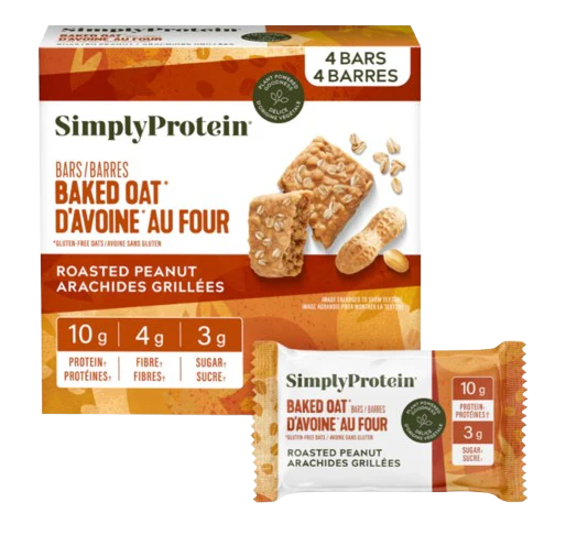 Simply Protein - Oat Bar - Roasted Peanut, 4x45 g