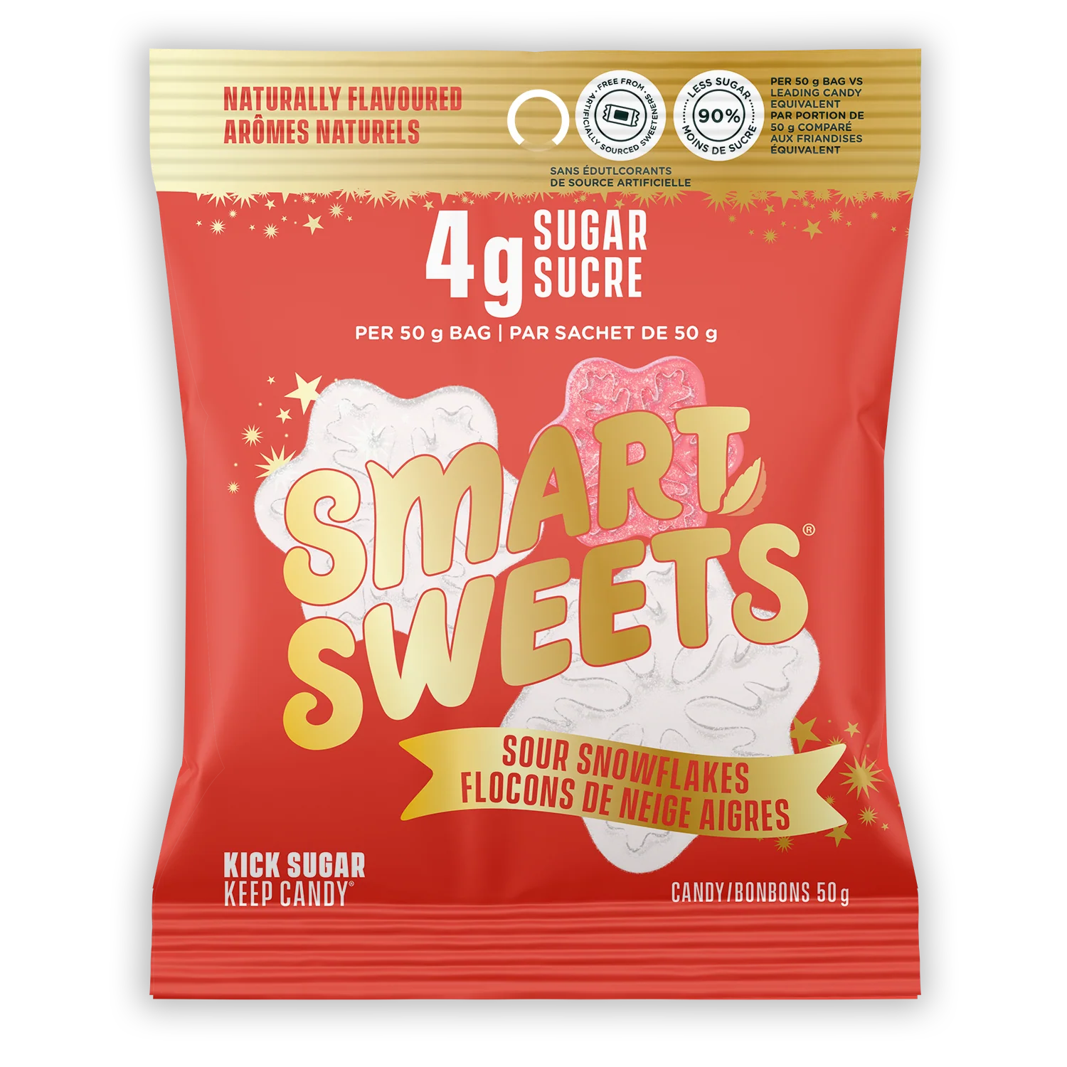 Smart Sweets - Sour Snowflakes, 50 g
