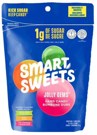 SmartSweets - Low Sugar Jolly Gems, 70 g