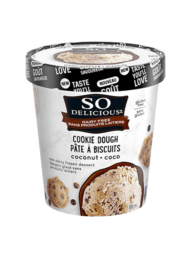 So Delicious - Cookie Dough Coconut-Based Frozen Dessert, 500 mL