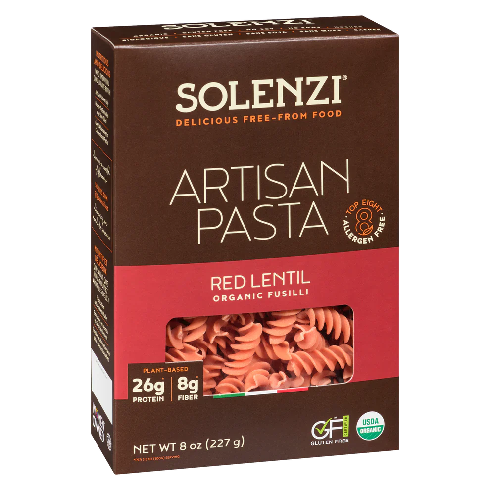 Solenzi - Red Lentil Fusilli, 227 g