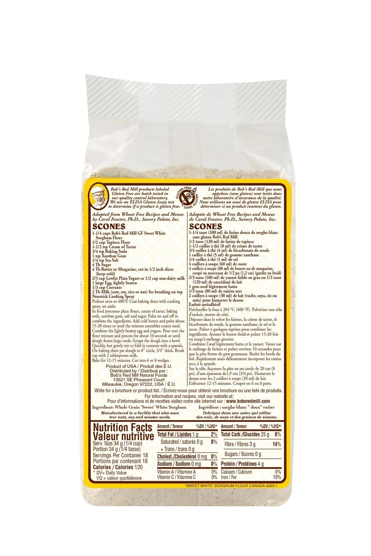Bob's Red Mill - Sorghum Flour, 623 g - Image 2