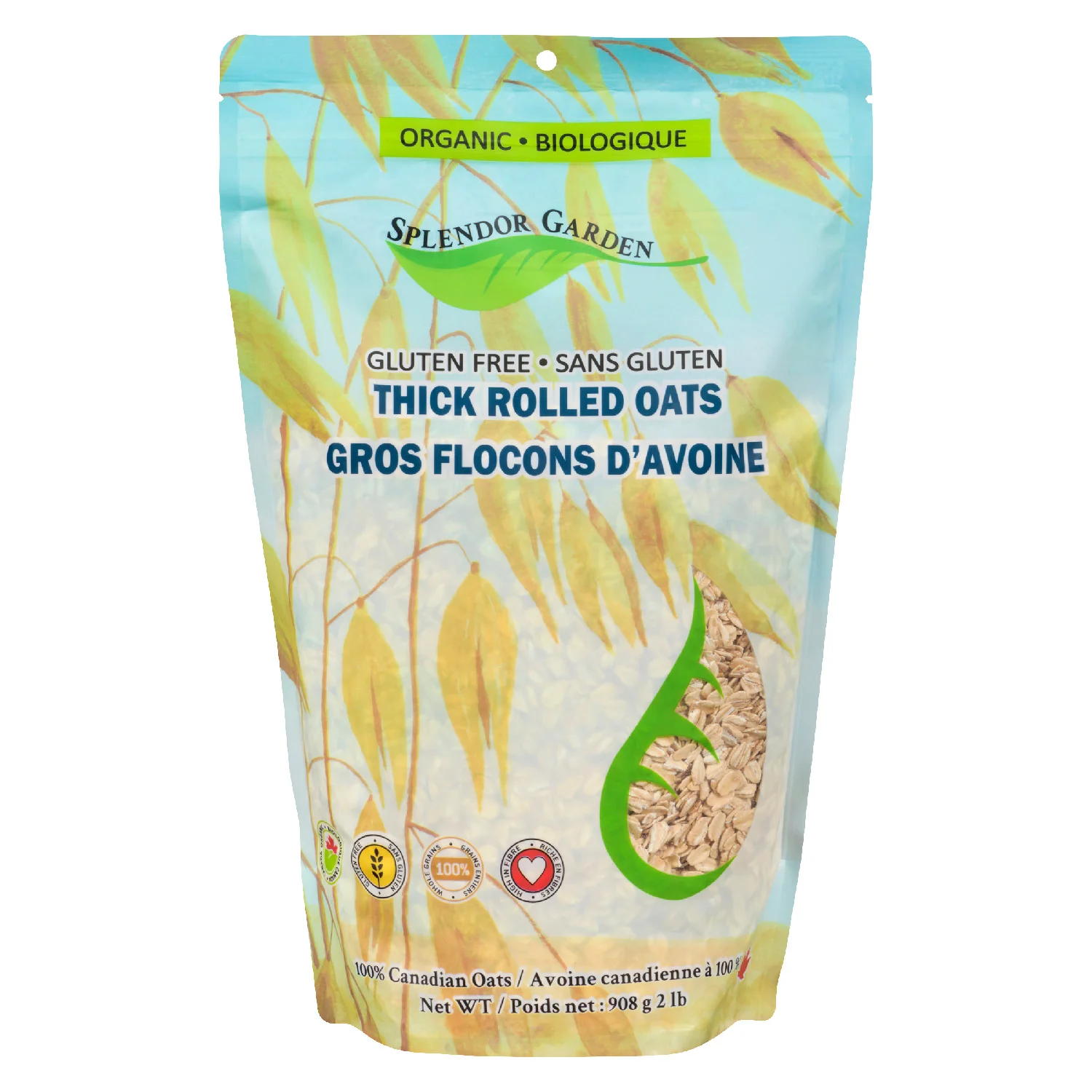 Splendor Garden - GF Thick Rolled Oats, 908 g