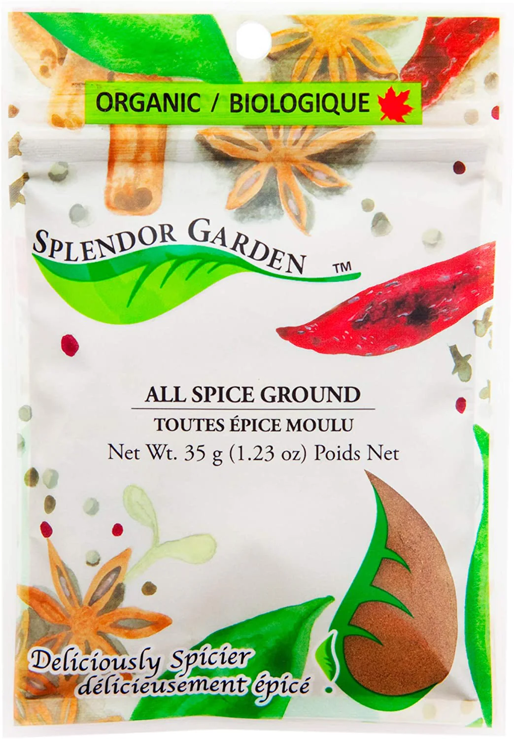 Splendor Garden - Organic All Spice, Ground, 35 g