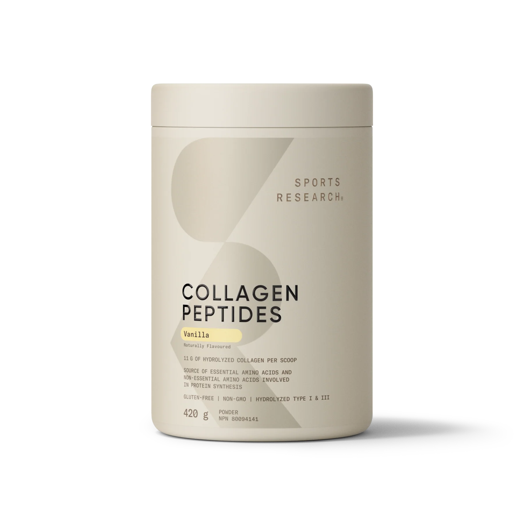 Sports Research - Collagen Peptides Vanilla Bean, 420 g