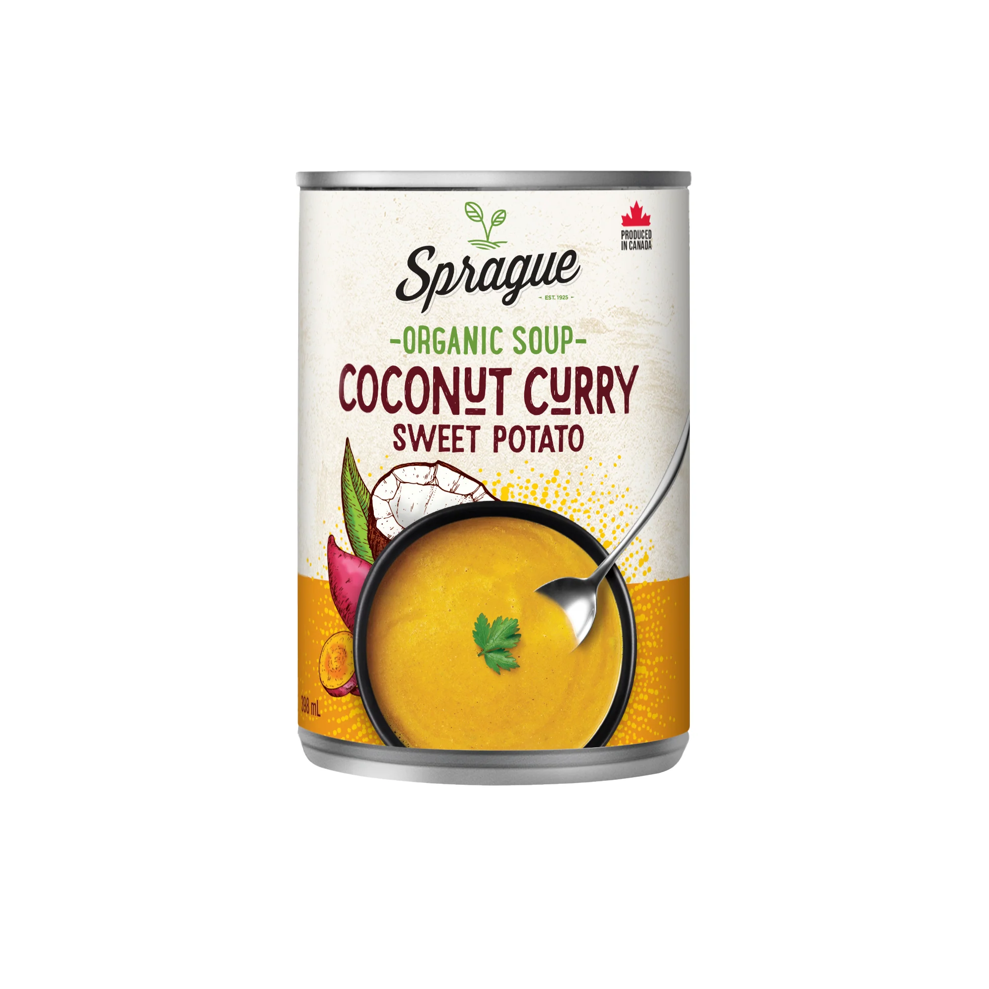 Sprague - Organic Soup, Sweet Potato Coconut Curry, 398 mL