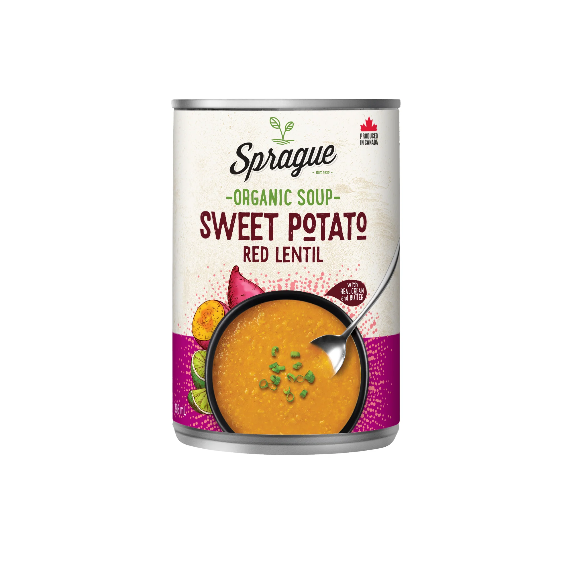 Sprague - Organic Soup, Sweet Potato Red Lentil, 398 mL