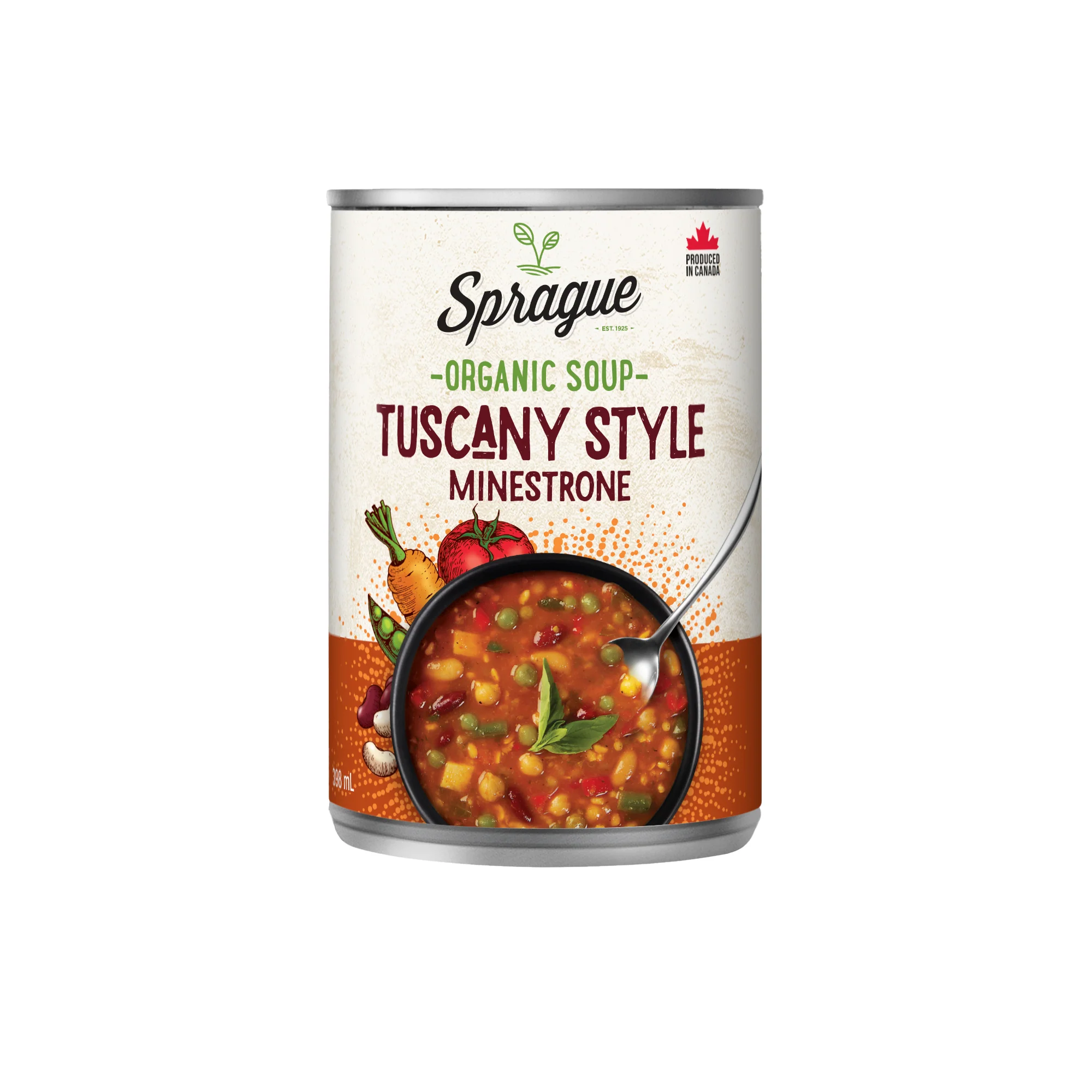 Sprague - Organic Soup, Tuscany - Style Minestrone, 398 mL