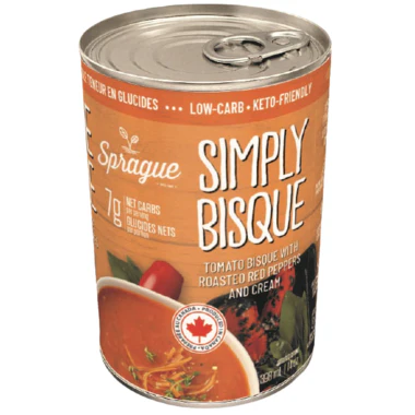 Sprague - Simply Bisque with Tomato and Red Pepper Soup, 398 mL