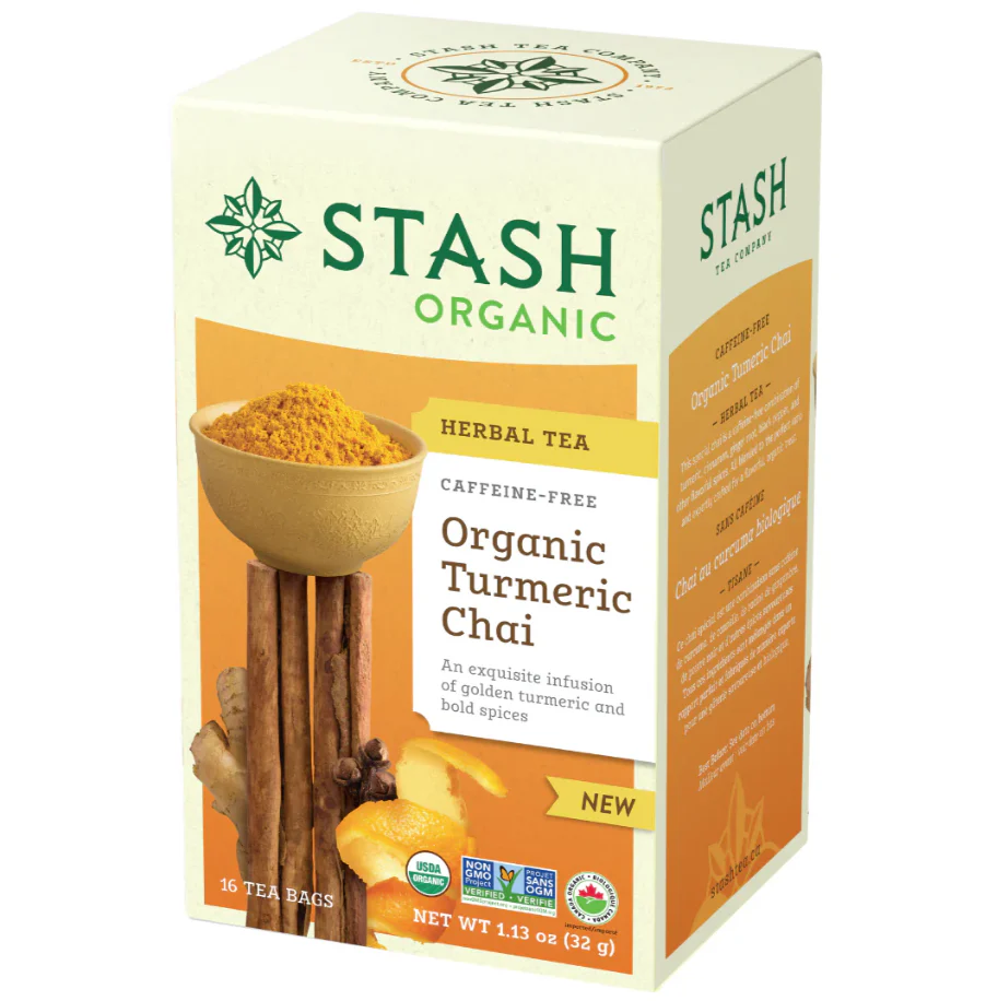 Stash - Organic Turmeric Chai Tea, 16 Count