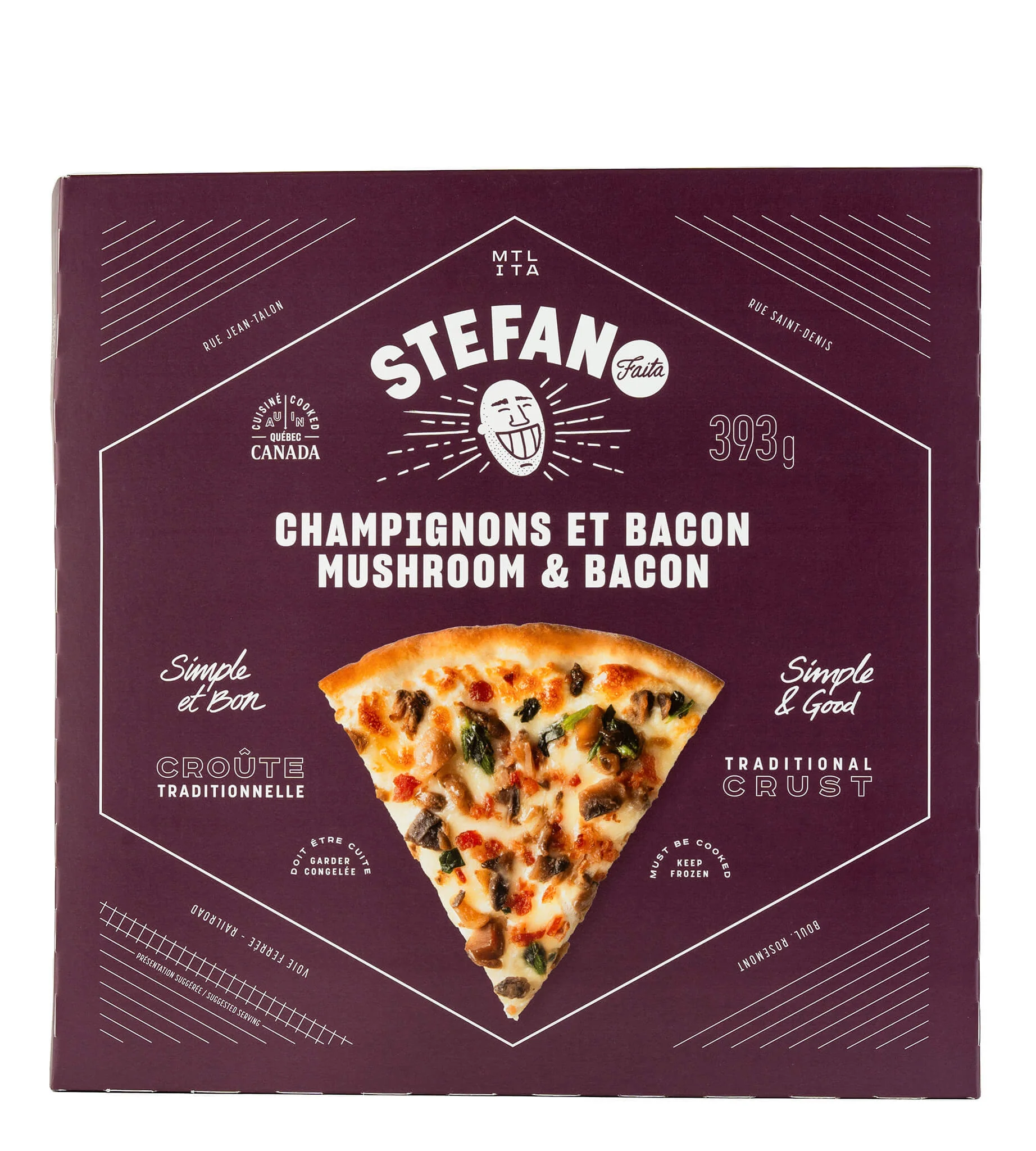 Stefano Faita - Pizza - Mushroom & Bacon, 393 g
