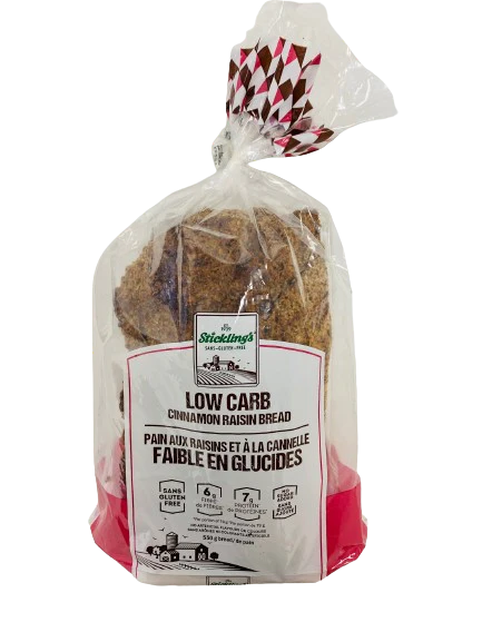 Stickling's Bakery Ltd - Low Carb Bread - Cinnamon Raisin, 550 g