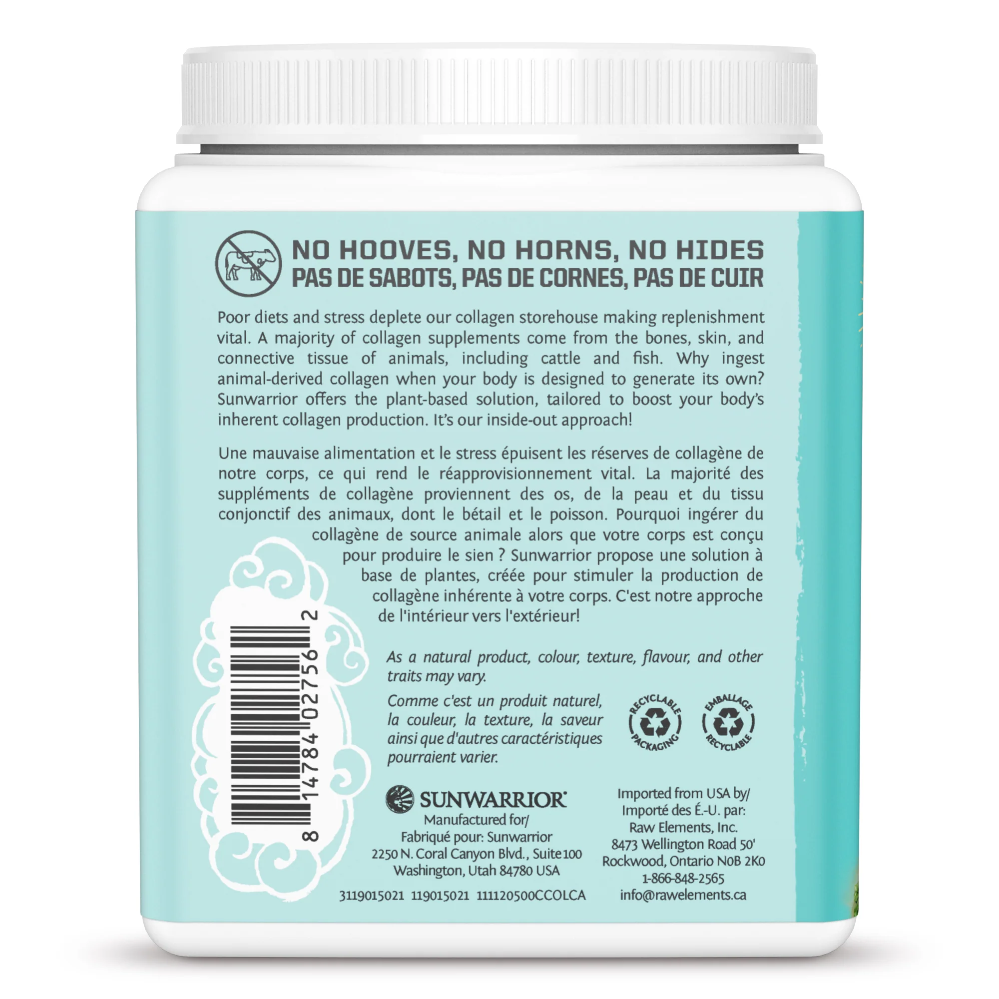 Sun Warrior - Plant-Based Collagen - Chocolate, 500g - Image 2