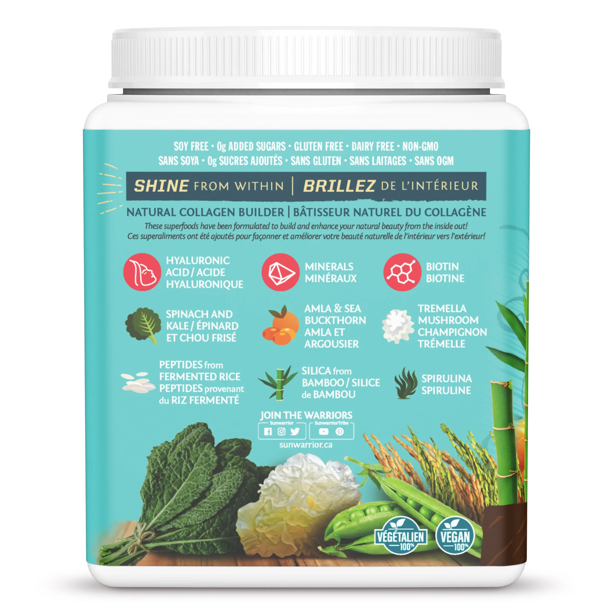 Sun Warrior - Plant-Based Collagen - Chocolate, 500g - Image 3