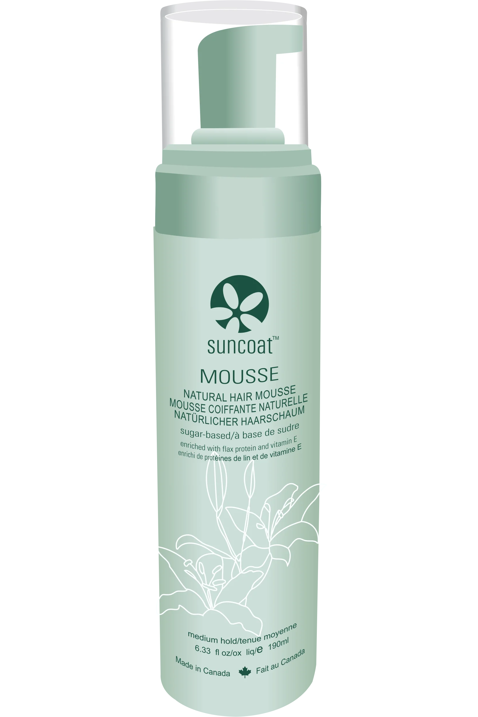 Suncoat - Sugar-Based Natural Hair Mousse, 210 mL