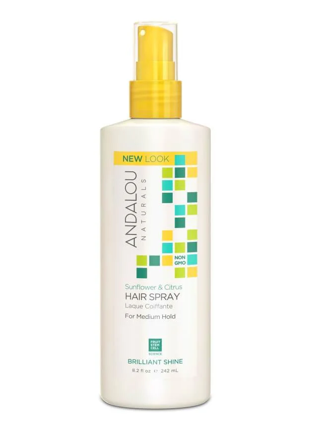 Andalou Naturals - Sunflower Citrus Brilliant Shine Hairspray, 242ml