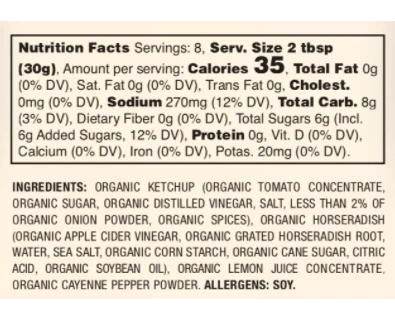 Suzie's Organics - Organic Cocktail Sauce, 237 mL - Image 2