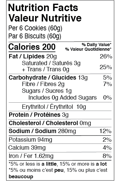 Sweet Nutrition - Soft Baked Chocolate Chip Cookies + MCT Oil - 60 g - Image 2