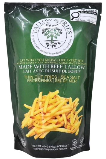 Tallow & Fries - Beef Tallow Fries - Thin Cut, 454 g