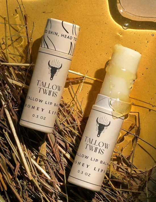 Tallow Twins - Lip Balm - Honey Lips, 0.3 oz