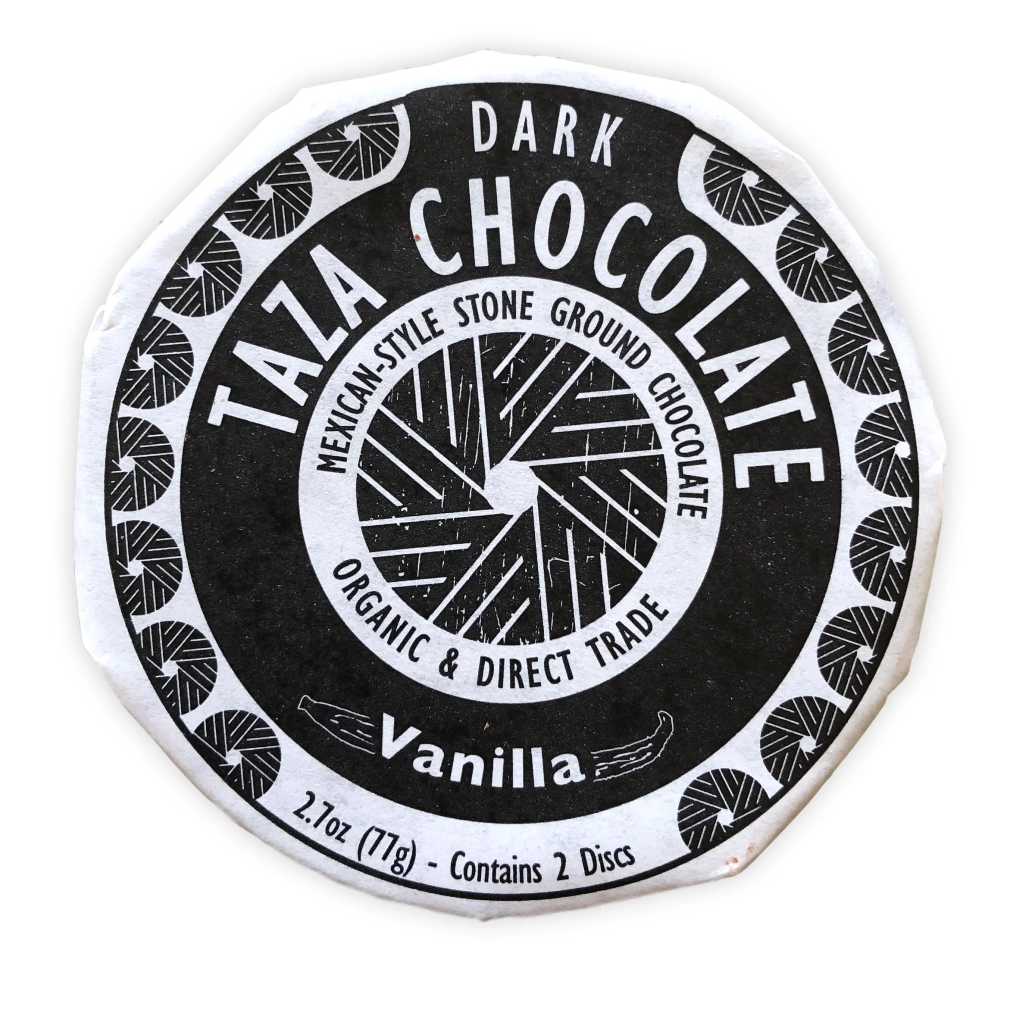 Taza Chocolate - Organic Vanilla 50%, 77 g
